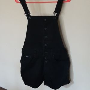 Black overall romper